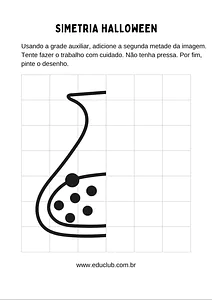 Atividade de Halloween para colorir