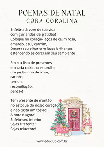 Poema de Natal Cora Coralina