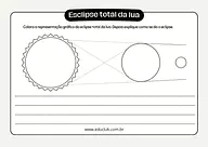 Atividade sobre eclipse lunar total Atividade sobre eclipse lunar total para 5º Ano, 4º Ano, 3º Ano, 2º Ano, 1º Ano de Ciências, Sistema Solar - Material educ...