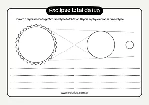 Atividade sobre eclipse lunar total