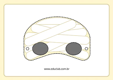 Máscara de fantasma para imprimir para Creche, Pré-Escola de Datas Comemorativas, Halloween, Máscaras, Artes - Material ed...