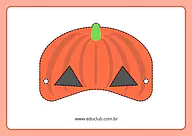 Máscara de abóbora do Halloween para imprimir Máscara de abóbora do Halloween para imprimir para Creche, Pré-Escola de Datas Comemorativas, Halloween, Máscaras, Artes -...