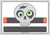 Máscara de esqueleto para imprimir Máscara de esqueleto para imprimir para Creche, Pré-Escola de Datas Comemorativas, Halloween, Máscaras, Artes - Material e...