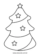 Árvore de Natal para colorir