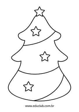Árvore de Natal para colorir para Creche, Pré-Escola de Desenhos, Artes - Material educacional