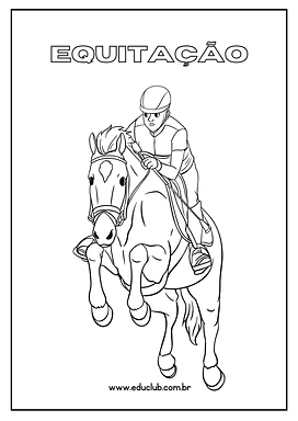Desenhos de esportes olímpicos para colorir para 1º Ano, Pré-Escola de Educação Física - Material educacional