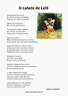 O cabelo de Lelê para 5º Ano, 4º Ano, 3º Ano, 2º Ano, 1º Ano de Datas Comemorativas, Contos Infantis, Biblioteca, Dia da C...