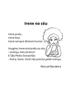Irene no céu, de Manuel Bandeira para 5º Ano, 4º Ano, 3º Ano, 2º Ano, 1º Ano de Biblioteca, Poema infantil - Material educ...