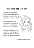 Respeito não tem cor, de Isabel Cristina S. Soares para 5º Ano, 4º Ano, 3º Ano, 2º Ano, 1º Ano de Biblioteca, Poema infant...