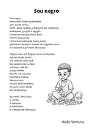Sou negro, de Adão Ventura para 5º Ano, 4º Ano, 3º Ano, 2º Ano, 1º Ano de Datas Comemorativas, Biblioteca, Poema infantil,...