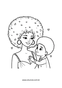 Atividades Consciência Negra Educação Infantil para colorir