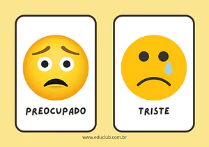 Plaquinhas das emoções