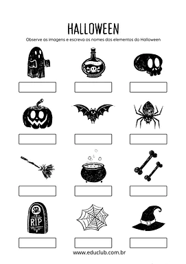 Atividades Halloween 2 ano Atividades Halloween 2 ano para 2º Ano de Datas Comemorativas, Halloween - Material educacional