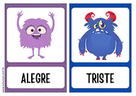 Monstrinho das emoções para Creche, Pré-Escola de Educação Emocional, Emoções - Material educacional