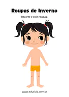 Atividade roupas de inverno para Educação Infantil Atividade roupas de inverno para Educação Infantil para Pré-Escola de Ciências, Estações do ano - Material educacional