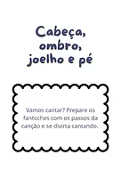 Cabeça, ombro, joelho e pé