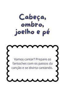 Cabeça, ombro, joelho e pé