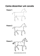 Como desenhar um cavalo fácil para 5º Ano, 4º Ano, 3º Ano, 2º Ano de Desenhos, Artes - Material educacional