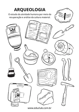 Atividade sobre arqueologia Atividade sobre arqueologia para 2º Ano, 1º Ano de Geografia - Material educacional