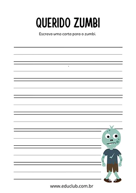 Atividade de produção de texto do Halloween Atividade de produção de texto do Halloween para 3º Ano, 2º Ano de Datas Comemorativas, Língua Portuguesa, Halloween - Mat...