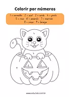 Atividade para colorir Dia das Bruxas