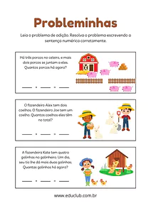 Probleminhas de adição