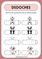 Dedoches de animais para imprimir