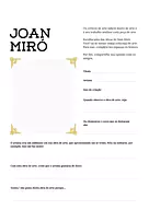 Atividade sobre Joan Miró para 5º Ano, 4º Ano, 3º Ano de Pensamento Criativo, Artes, Pintura - Material educacional