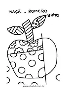 Romero Britto para colorir