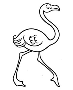 flamingo para imprimir