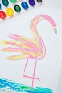 Flamingo - Arte com as mãos