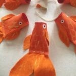 Animais com rolo de papel higiênico - peixes