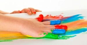 como fazer pintura de dedos caseira