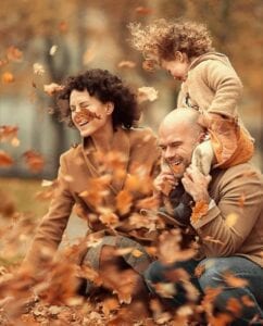 Fotos de família em outono