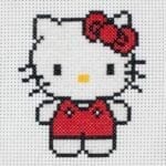 Desenhos quadriculados - Hello Kitty