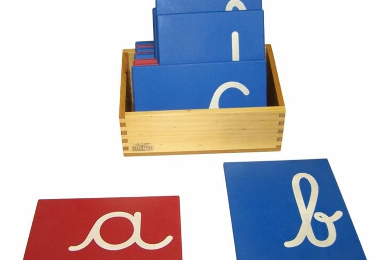 alfabeto letras de lixa montessori