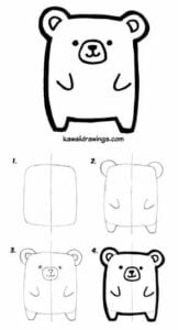 Desenhos kawaii para desenhar e colorir koala
