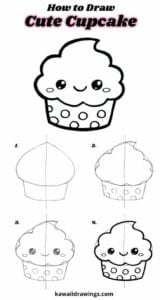 Desenhos kawaii para desenhar e colorir sorvete 1