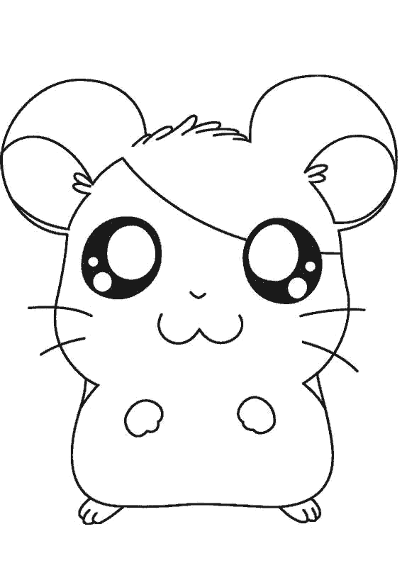 desenhos para colorir kawaii ratinho