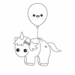 desenhos para colorir kawaii unicornio voando