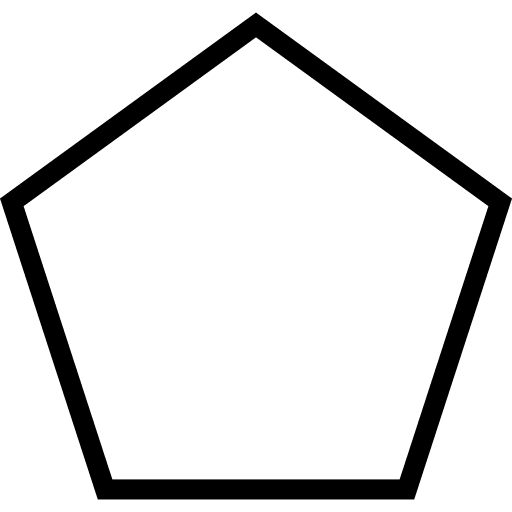 formas geometricas para imprimir pentagono