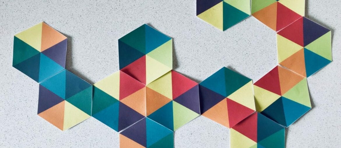 hexagonos coloridos para imprimir