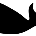 silhuetas de animais mamiferos para imprimir baleia