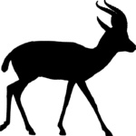 silhuetas de animais mamiferos para imprimir cervo