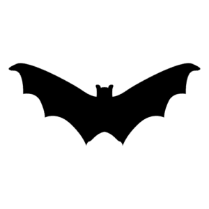 silhuetas de animais mamiferos para imprimir morcego