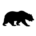 silhuetas de animais mamiferos para imprimir urso