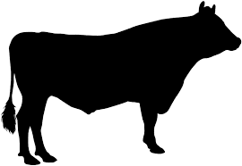 silhuetas de animais mamiferos para imprimir vaca
