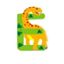 alfabeto ilustrado com dinossauros letra E