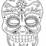 mascaras de carnaval para imprimir de esqueleto