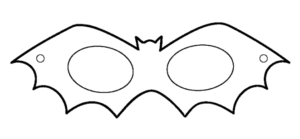 mascaras de carnaval para imprimir de morcego